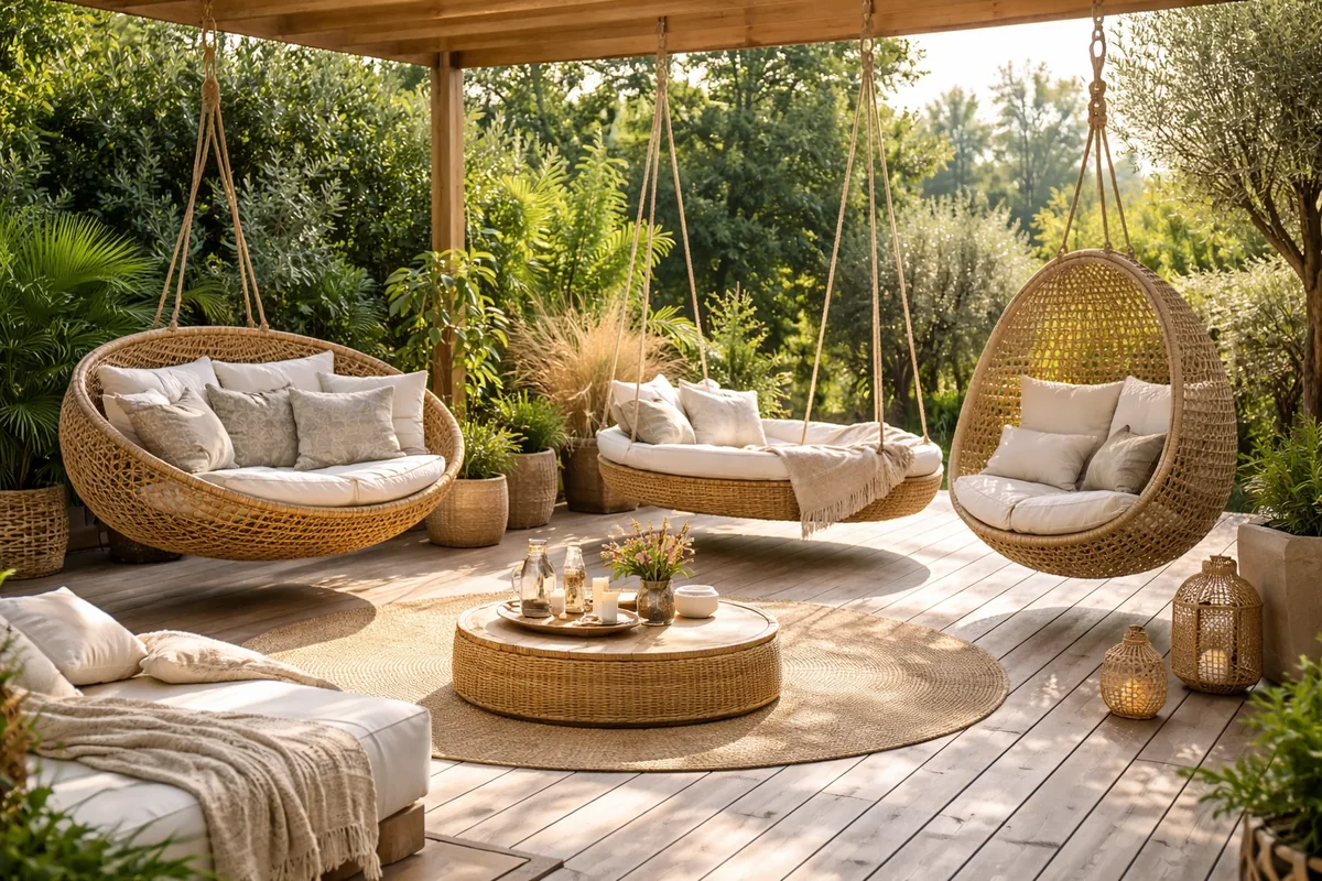 Comment aménager un espace extérieur avec du mobilier suspendu pour se détendre