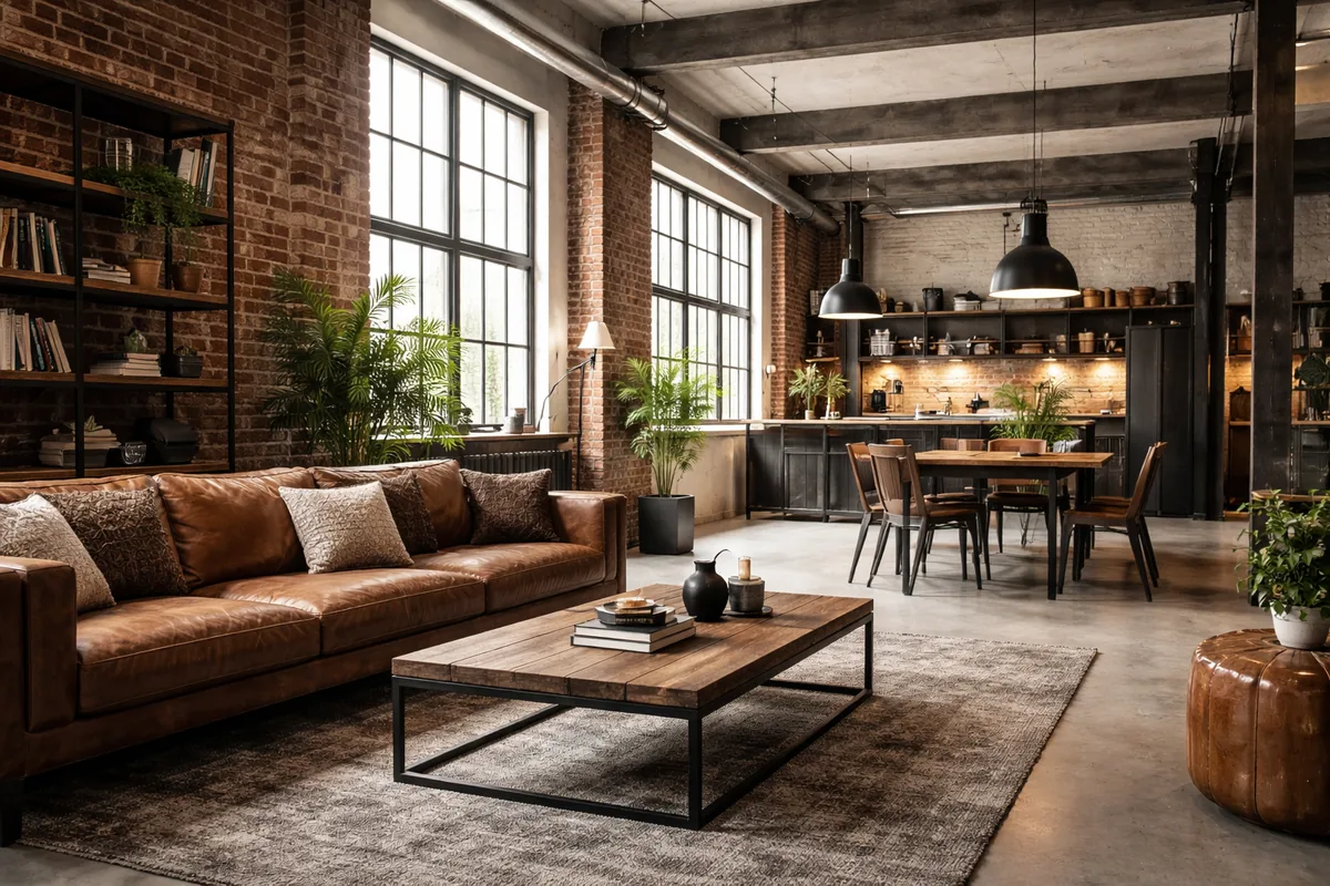Comment aménager un intérieur industriel avec du mobilier adapté